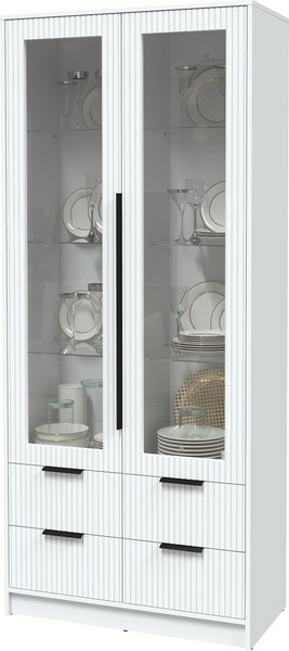 Шкаф с витриной Интерлиния Концепт Лайн КТ-ШВ2