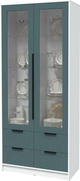 Шкаф с витриной Интерлиния Концепт Лайн КТ-ШВ2