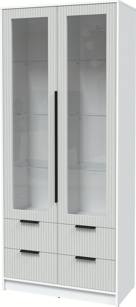 Шкаф с витриной Интерлиния Концепт Лайн КТ-ШВ2 - фото