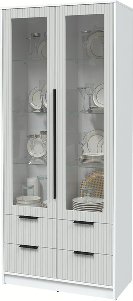 Шкаф с витриной Интерлиния Концепт Лайн КТ-ШВ2