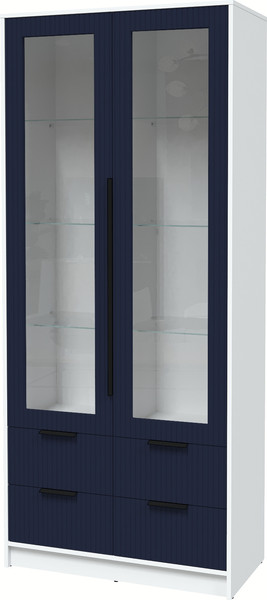 Шкаф с витриной Интерлиния Концепт Лайн КТ-ШВ2 - фото