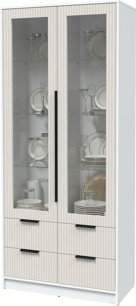Шкаф с витриной Интерлиния Концепт Лайн КТ-ШВ2