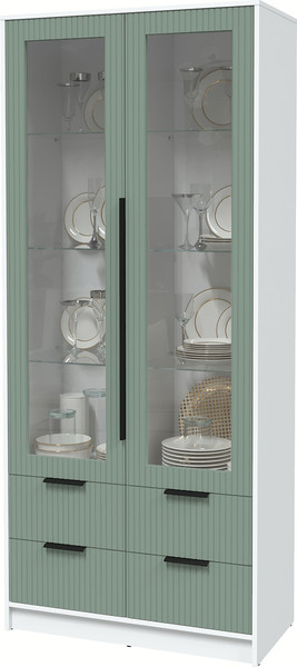 Шкаф с витриной Интерлиния Концепт Лайн КТ-ШВ2