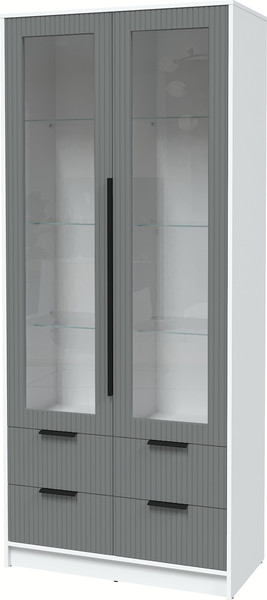 Шкаф с витриной Интерлиния Концепт Лайн КТ-ШВ2 - фото