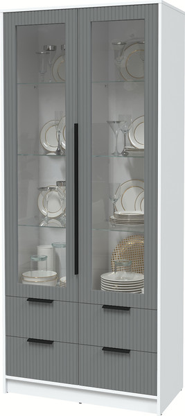 Шкаф с витриной Интерлиния Концепт Лайн КТ-ШВ2
