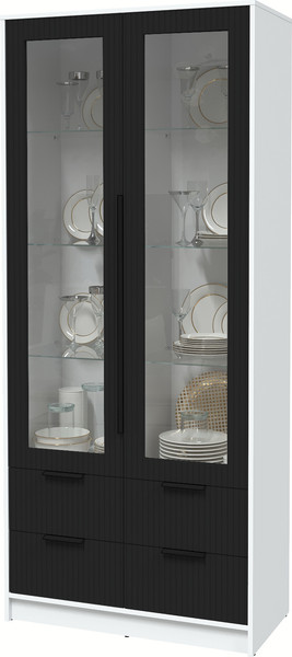 Шкаф с витриной Интерлиния Концепт Лайн КТ-ШВ2