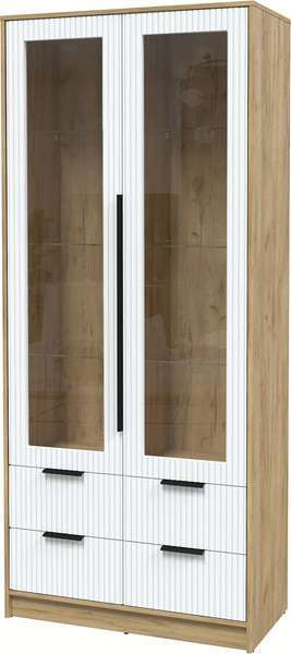 Шкаф с витриной Интерлиния Концепт Лайн КТ-ШВ2 - фото