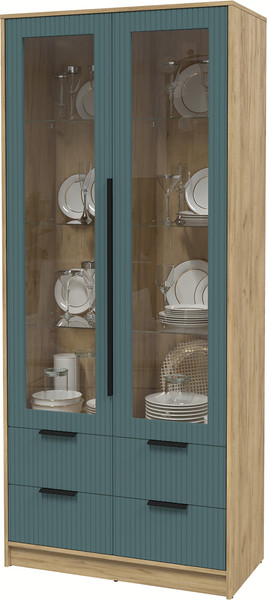 Шкаф с витриной Интерлиния Концепт Лайн КТ-ШВ2