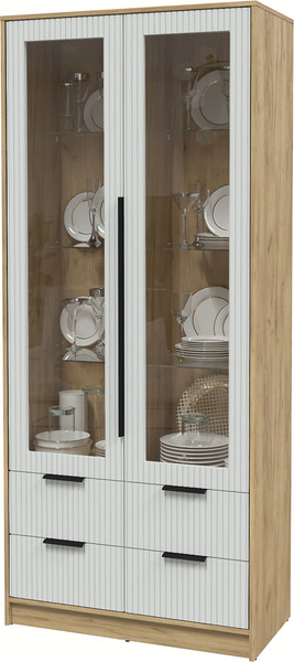 Шкаф с витриной Интерлиния Концепт Лайн КТ-ШВ2