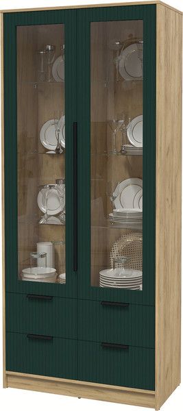 Шкаф с витриной Интерлиния Концепт Лайн КТ-ШВ2