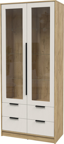 Шкаф с витриной Интерлиния Концепт Лайн КТ-ШВ2 - фото