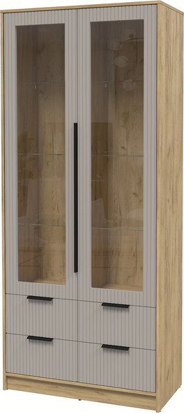 Шкаф с витриной Интерлиния Концепт Лайн КТ-ШВ2 - фото