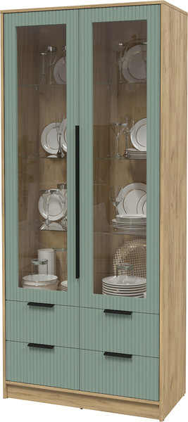 Шкаф с витриной Интерлиния Концепт Лайн КТ-ШВ2