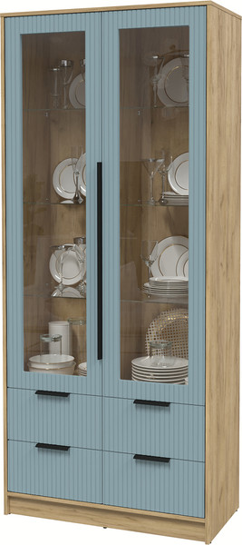 Шкаф с витриной Интерлиния Концепт Лайн КТ-ШВ2