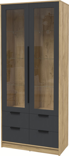 Шкаф с витриной Интерлиния Концепт Лайн КТ-ШВ2 - фото