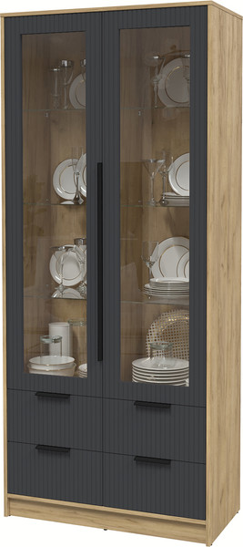 Шкаф с витриной Интерлиния Концепт Лайн КТ-ШВ2