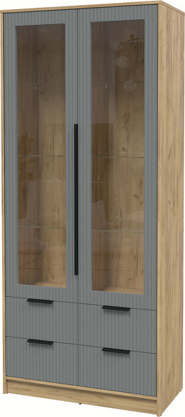 Шкаф с витриной Интерлиния Концепт Лайн КТ-ШВ2 - фото