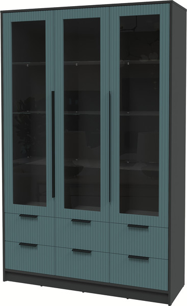 Шкаф с витриной Интерлиния Концепт Лайн КТ-ШВ3 - фото