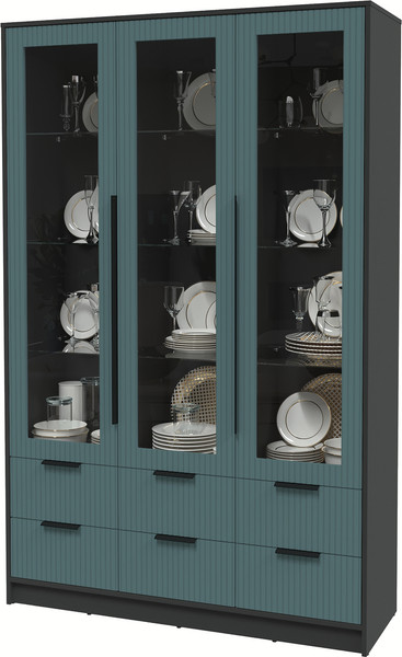 Шкаф с витриной Интерлиния Концепт Лайн КТ-ШВ3