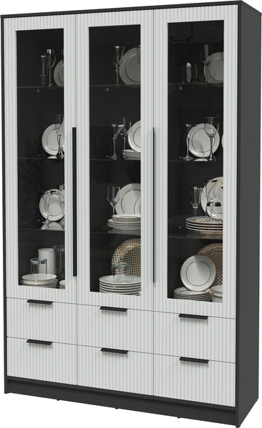 Шкаф с витриной Интерлиния Концепт Лайн КТ-ШВ3