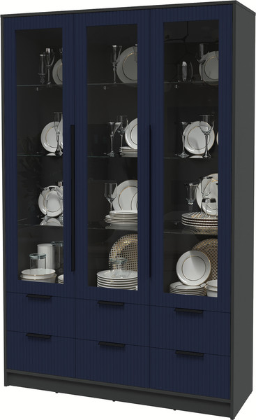 Шкаф с витриной Интерлиния Концепт Лайн КТ-ШВ3