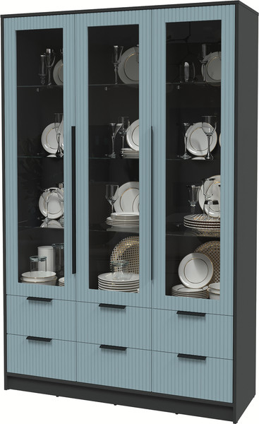 Шкаф с витриной Интерлиния Концепт Лайн КТ-ШВ3