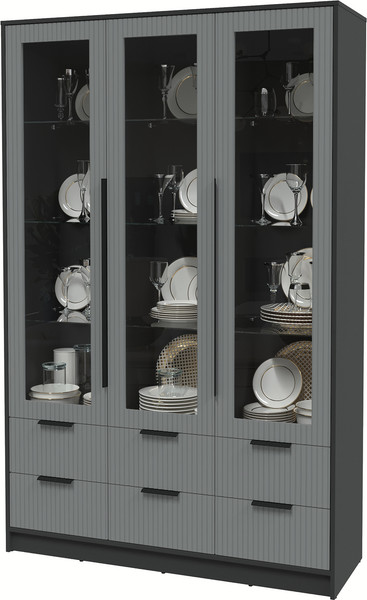 Шкаф с витриной Интерлиния Концепт Лайн КТ-ШВ3