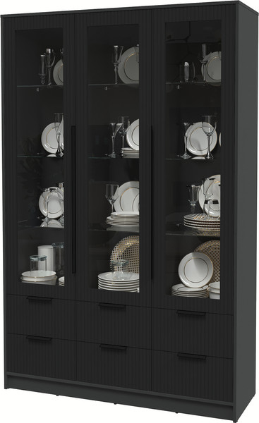 Шкаф с витриной Интерлиния Концепт Лайн КТ-ШВ3