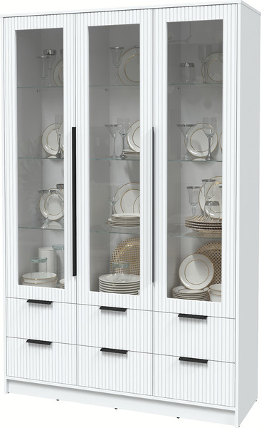 Шкаф с витриной Интерлиния Концепт Лайн КТ-ШВ3