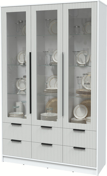 Шкаф с витриной Интерлиния Концепт Лайн КТ-ШВ3