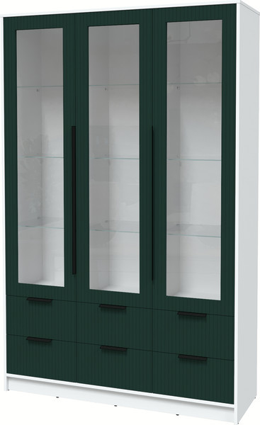 Шкаф с витриной Интерлиния Концепт Лайн КТ-ШВ3 - фото