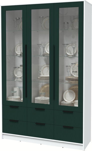 Шкаф с витриной Интерлиния Концепт Лайн КТ-ШВ3