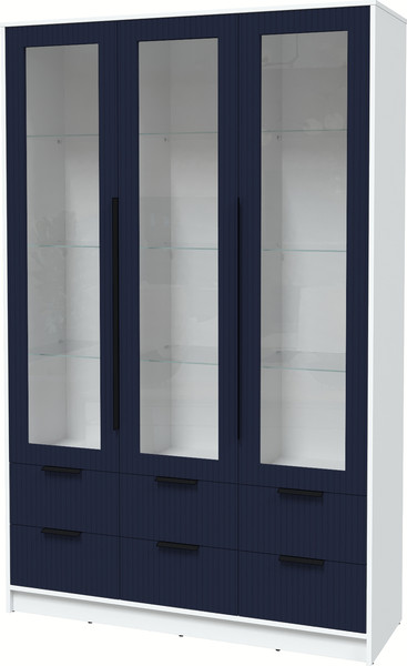 Шкаф с витриной Интерлиния Концепт Лайн КТ-ШВ3 - фото