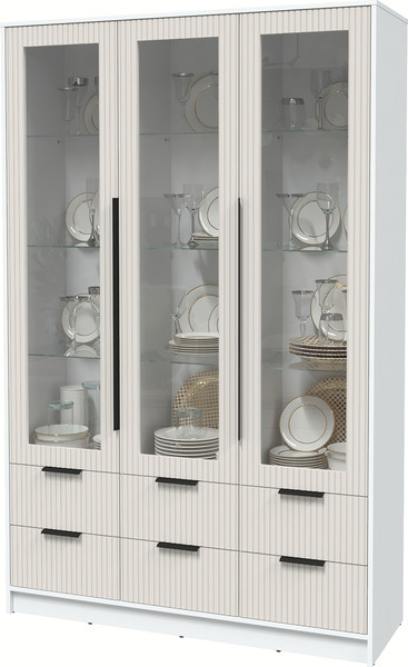Шкаф с витриной Интерлиния Концепт Лайн КТ-ШВ3