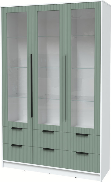 Шкаф с витриной Интерлиния Концепт Лайн КТ-ШВ3 - фото