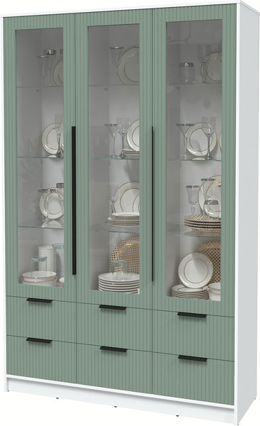 Шкаф с витриной Интерлиния Концепт Лайн КТ-ШВ3