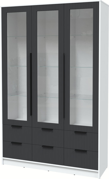 Шкаф с витриной Интерлиния Концепт Лайн КТ-ШВ3 - фото