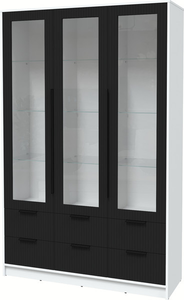 Шкаф с витриной Интерлиния Концепт Лайн КТ-ШВ3 - фото