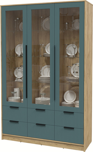 Шкаф с витриной Интерлиния Концепт Лайн КТ-ШВ3