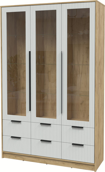 Шкаф с витриной Интерлиния Концепт Лайн КТ-ШВ3 - фото