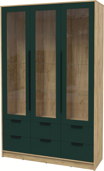 Шкаф с витриной Интерлиния Концепт Лайн КТ-ШВ3 - фото