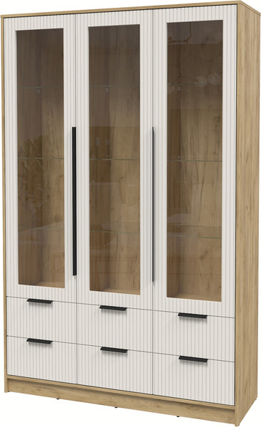 Шкаф с витриной Интерлиния Концепт Лайн КТ-ШВ3 - фото