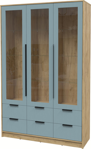 Шкаф с витриной Интерлиния Концепт Лайн КТ-ШВ3 - фото