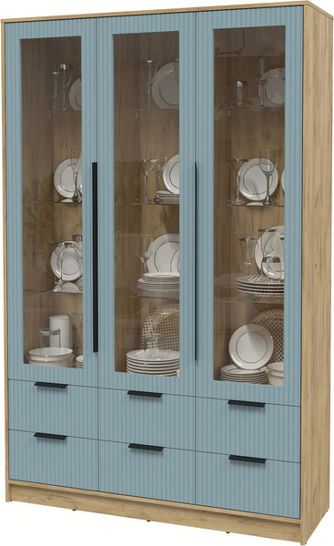 Шкаф с витриной Интерлиния Концепт Лайн КТ-ШВ3