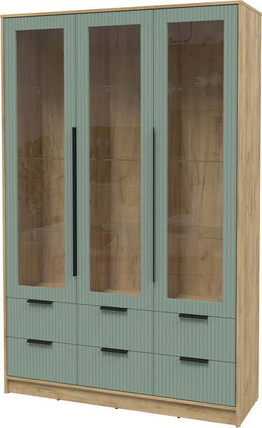 Шкаф с витриной Интерлиния Концепт Лайн КТ-ШВ3 - фото