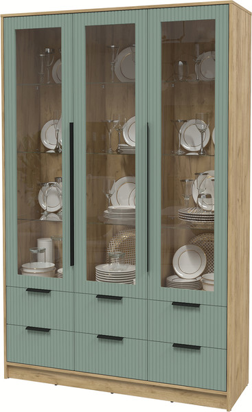 Шкаф с витриной Интерлиния Концепт Лайн КТ-ШВ3