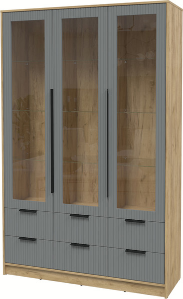 Шкаф с витриной Интерлиния Концепт Лайн КТ-ШВ3 - фото