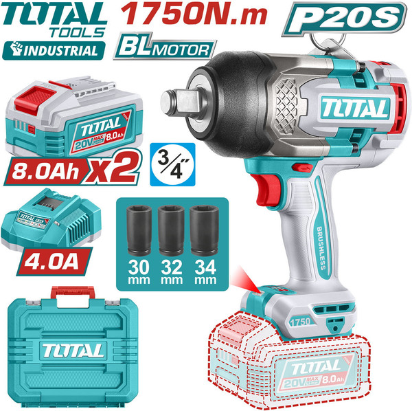 Аккумуляторный гайковерт TOTAL TIWLI20175