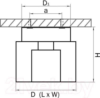 Точечный светильник Lightstar Cubo 160204