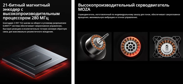 База для игрового руля MOZA R9 V3 Direct Drive Wheelbase RS080 / MZ59